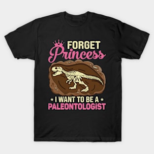 Paleontology Future Paleontologist Girl Woman Paleontologist Geologist T-Shirt